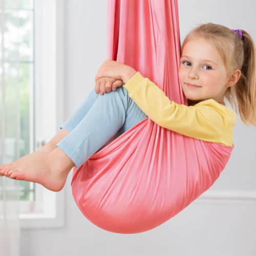 Therapieschaukel Pink/Grau mieten